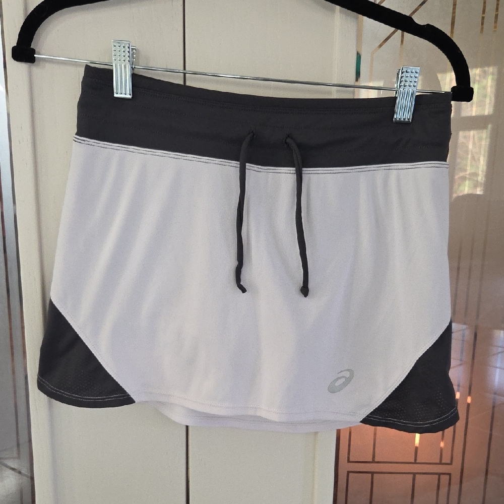 Asics Gray and White Sports Skirt